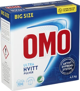 OMO ULTRA HVIT VASKEPULVER 4.5KG